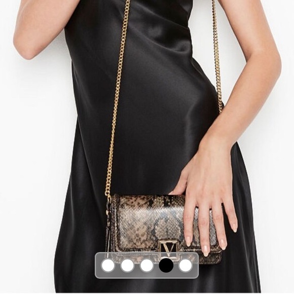 Victoria Secret Python Mini Crossbody Bag - Picture 4 of 5